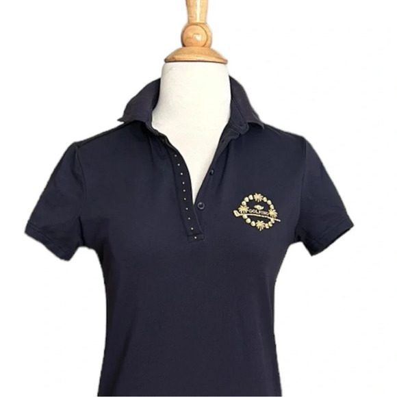 GOLFINO Navy Blue Valentina Sporty Golf Polo Dress, Size 6 - Picture 2 of 16
